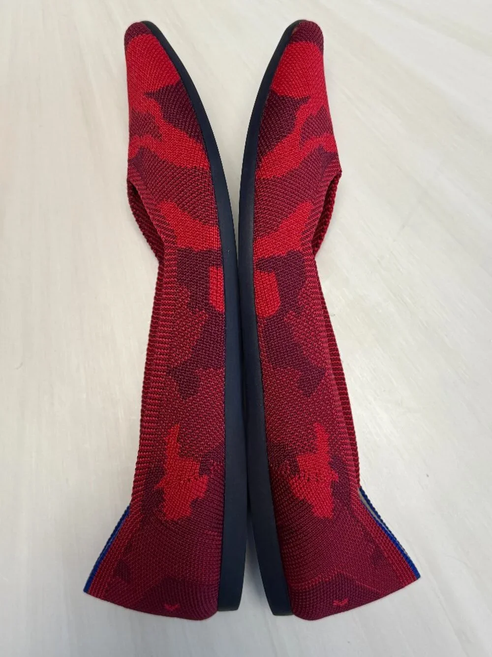 Like New Rothy's The Point Red Camo Sz 8.5